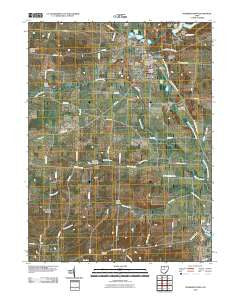 Fredericktown Ohio Historical topographic map, 1:24000 scale, 7.5 X 7.5 Minute, Year 2010