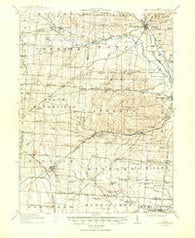 Fredericktown Ohio Historical topographic map, 1:62500 scale, 15 X 15 Minute, Year 1915