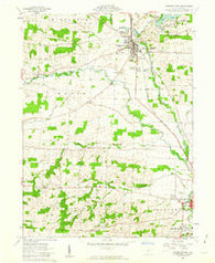 Fredericktown Ohio Historical topographic map, 1:24000 scale, 7.5 X 7.5 Minute, Year 1961