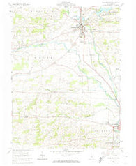 Fredericktown Ohio Historical topographic map, 1:24000 scale, 7.5 X 7.5 Minute, Year 1961