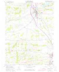 Fredericktown Ohio Historical topographic map, 1:24000 scale, 7.5 X 7.5 Minute, Year 1961