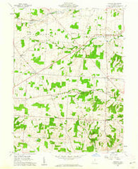 Fredonia Ohio Historical topographic map, 1:24000 scale, 7.5 X 7.5 Minute, Year 1961