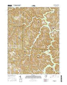 Freeport Ohio Current topographic map, 1:24000 scale, 7.5 X 7.5 Minute, Year 2016
