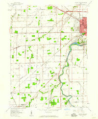 Fremont West Ohio Historical topographic map, 1:24000 scale, 7.5 X 7.5 Minute, Year 1958
