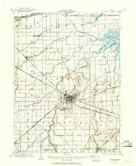 Fremont Ohio Historical topographic map, 1:62500 scale, 15 X 15 Minute, Year 1901