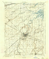 Fremont Ohio Historical topographic map, 1:62500 scale, 15 X 15 Minute, Year 1903