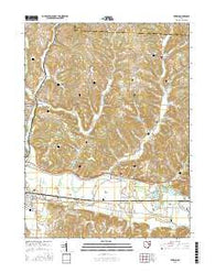 Fresno Ohio Current topographic map, 1:24000 scale, 7.5 X 7.5 Minute, Year 2016