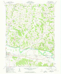Fresno Ohio Historical topographic map, 1:24000 scale, 7.5 X 7.5 Minute, Year 1961