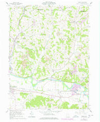 Fresno Ohio Historical topographic map, 1:24000 scale, 7.5 X 7.5 Minute, Year 1961