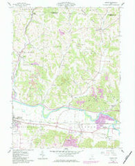 Fresno Ohio Historical topographic map, 1:24000 scale, 7.5 X 7.5 Minute, Year 1961