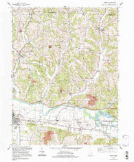 Fresno Ohio Historical topographic map, 1:24000 scale, 7.5 X 7.5 Minute, Year 1994