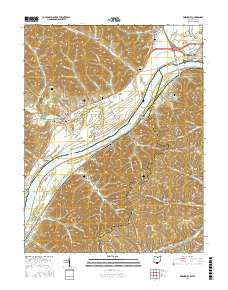 Friendship Ohio Current topographic map, 1:24000 scale, 7.5 X 7.5 Minute, Year 2016