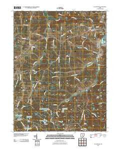 Fultonham Ohio Historical topographic map, 1:24000 scale, 7.5 X 7.5 Minute, Year 2010