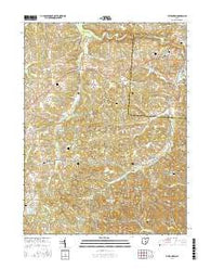 Fultonham Ohio Current topographic map, 1:24000 scale, 7.5 X 7.5 Minute, Year 2016