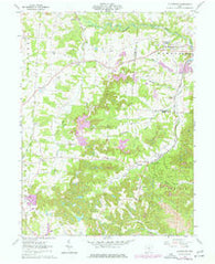 Fultonham Ohio Historical topographic map, 1:24000 scale, 7.5 X 7.5 Minute, Year 1961