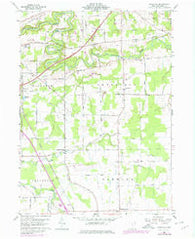 Gageville Ohio Historical topographic map, 1:24000 scale, 7.5 X 7.5 Minute, Year 1960