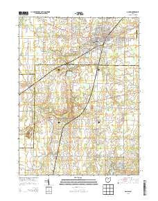 Galion Ohio Historical topographic map, 1:24000 scale, 7.5 X 7.5 Minute, Year 2013