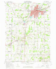 Galion Ohio Historical topographic map, 1:24000 scale, 7.5 X 7.5 Minute, Year 1960