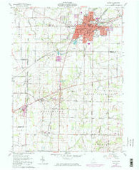 Galion Ohio Historical topographic map, 1:24000 scale, 7.5 X 7.5 Minute, Year 1960