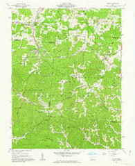 Gallia Ohio Historical topographic map, 1:24000 scale, 7.5 X 7.5 Minute, Year 1961