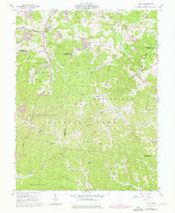 Gallia Ohio Historical topographic map, 1:24000 scale, 7.5 X 7.5 Minute, Year 1961