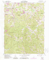 Gallia Ohio Historical topographic map, 1:24000 scale, 7.5 X 7.5 Minute, Year 1961