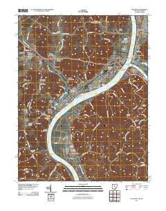 Gallipolis Ohio Historical topographic map, 1:24000 scale, 7.5 X 7.5 Minute, Year 2011