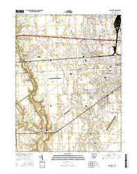 Galloway Ohio Current topographic map, 1:24000 scale, 7.5 X 7.5 Minute, Year 2016