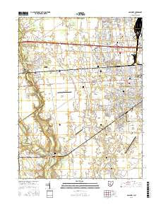 Galloway Ohio Current topographic map, 1:24000 scale, 7.5 X 7.5 Minute, Year 2016