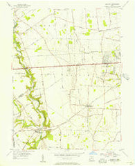 Galloway Ohio Historical topographic map, 1:24000 scale, 7.5 X 7.5 Minute, Year 1955