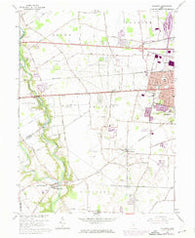 Galloway Ohio Historical topographic map, 1:24000 scale, 7.5 X 7.5 Minute, Year 1966
