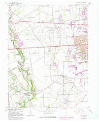 Galloway Ohio Historical topographic map, 1:24000 scale, 7.5 X 7.5 Minute, Year 1966