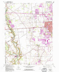 Galloway Ohio Historical topographic map, 1:24000 scale, 7.5 X 7.5 Minute, Year 1966