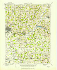 Gambier Ohio Historical topographic map, 1:62500 scale, 15 X 15 Minute, Year 1912