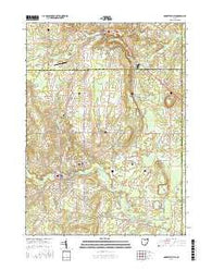 Garrettsville Ohio Current topographic map, 1:24000 scale, 7.5 X 7.5 Minute, Year 2016