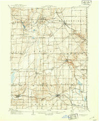 Garrettsville Ohio Historical topographic map, 1:62500 scale, 15 X 15 Minute, Year 1907