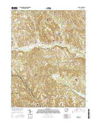 Gavers Ohio Current topographic map, 1:24000 scale, 7.5 X 7.5 Minute, Year 2016