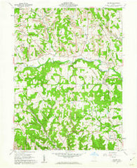 Gavers Ohio Historical topographic map, 1:24000 scale, 7.5 X 7.5 Minute, Year 1960