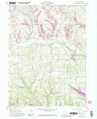 Gavers Ohio Historical topographic map, 1:24000 scale, 7.5 X 7.5 Minute, Year 1960