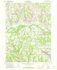 Gavers Ohio Historical topographic map, 1:24000 scale, 7.5 X 7.5 Minute, Year 1960