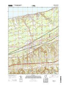 Geneva Ohio Historical topographic map, 1:24000 scale, 7.5 X 7.5 Minute, Year 2013