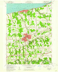 Geneva Ohio Historical topographic map, 1:24000 scale, 7.5 X 7.5 Minute, Year 1960