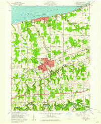 Geneva Ohio Historical topographic map, 1:24000 scale, 7.5 X 7.5 Minute, Year 1960