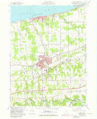 Geneva Ohio Historical topographic map, 1:24000 scale, 7.5 X 7.5 Minute, Year 1960