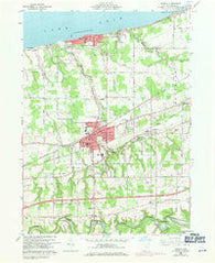 Geneva Ohio Historical topographic map, 1:24000 scale, 7.5 X 7.5 Minute, Year 1960