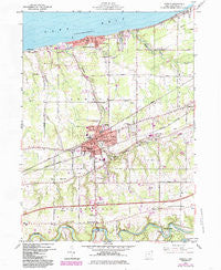 Geneva Ohio Historical topographic map, 1:24000 scale, 7.5 X 7.5 Minute, Year 1960