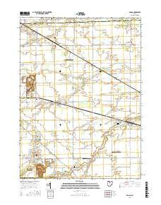 Genoa Ohio Current topographic map, 1:24000 scale, 7.5 X 7.5 Minute, Year 2016
