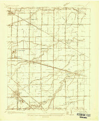 Genoa Ohio Historical topographic map, 1:24000 scale, 7.5 X 7.5 Minute, Year 1935