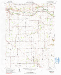 Gettysburg Ohio Historical topographic map, 1:24000 scale, 7.5 X 7.5 Minute, Year 1961