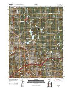 Girard Ohio Historical topographic map, 1:24000 scale, 7.5 X 7.5 Minute, Year 2010